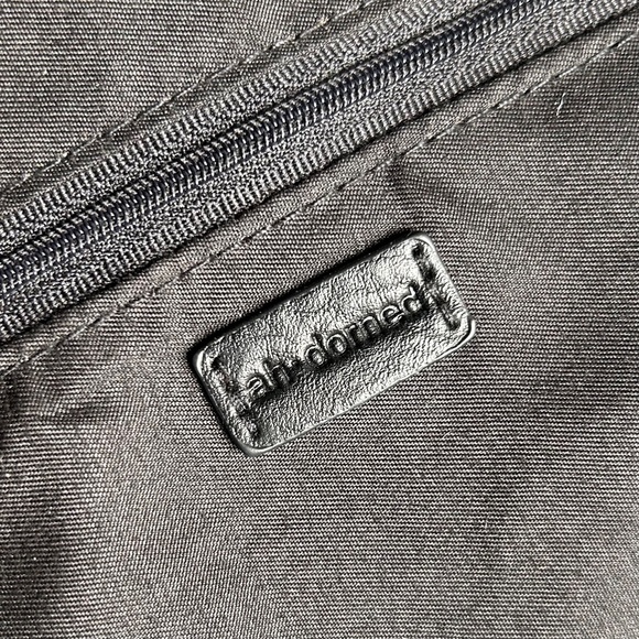 Ah-Dorned Sherpa Trim Vegan Leather Crossbody Shoulder Bag - Picture 10 of 12